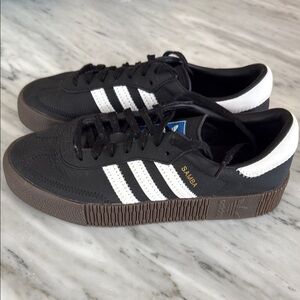 adidas Samba Black and White Women's Shoes